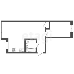 Продается 2-комн. квартира, 44 м²