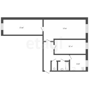 Продается 3-комн. квартира, 65,1 м²