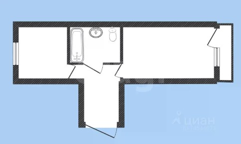 Продается 1-комн. квартира, 40,5 м²