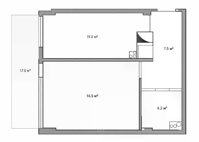 Продается 1-комн. квартира, 37,2 м²