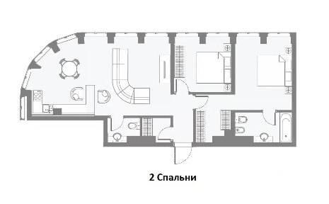 Продаются 2-комн. апартаменты, 80,5 м²