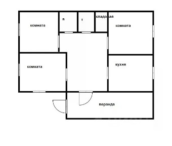 Продается 1/2 часть дома, 66,5 м²