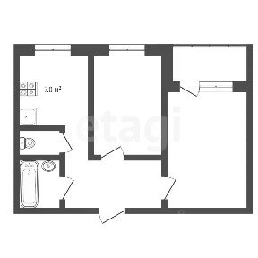 Продается 2-комн. квартира, 48 м²