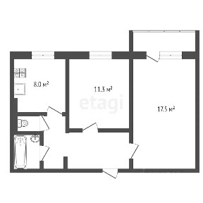 Продается 2-комн. квартира, 48,6 м²