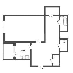 Продается 1-комн. квартира, 52,5 м²