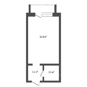 Продается студия, 28,8 м²