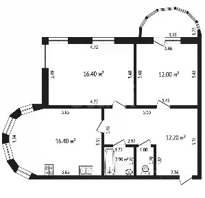 Продается 2-комн. квартира, 61,4 м²