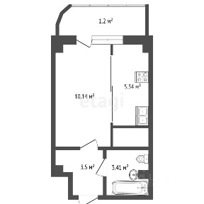 Продается студия, 24 м²