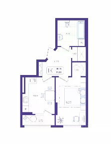 Продается 1-комн. квартира, 38 м²