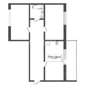 Продается 2-комн. квартира, 53 м²