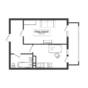 Продается 1-комн. квартира, 37,7 м²