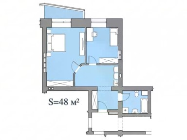 Продается 2-комн. квартира, 48 м²