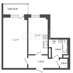 Продается 1-комн. квартира, 41 м²