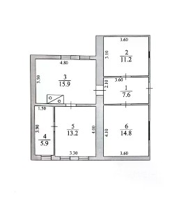 Продается 1-этажный дом, 75 м²