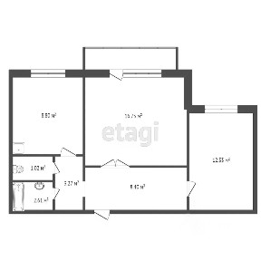 Продается 2-комн. квартира, 53,1 м²