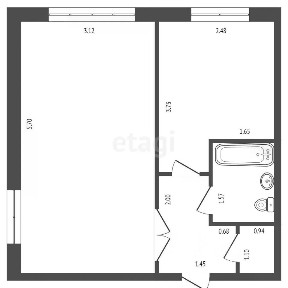 Продается 1-комн. квартира, 31,3 м²