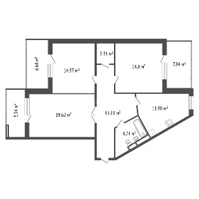 Продается 3-комн. квартира, 81 м²