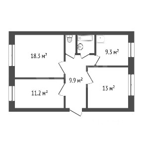 Продается 3-комн. квартира, 66 м²