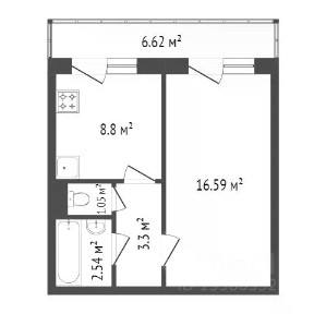 Продается 1-комн. квартира, 32 м²