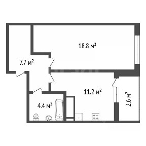 Продается 1-комн. квартира, 42,5 м²