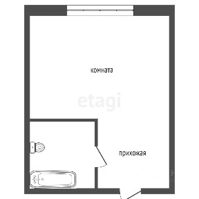 Продается студия, 13,7 м²