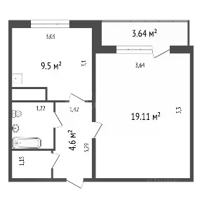 Продается 1-комн. квартира, 37,5 м²