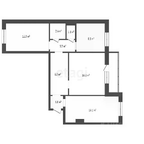 Продается 3-комн. квартира, 71,3 м²