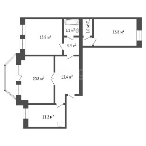 Продается 3-комн. квартира, 85 м²