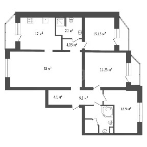 Продается 4-комн. квартира, 141 м²