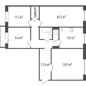 Продается 4-комн. квартира, 82,3 м²