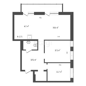 Продается 3-комн. квартира, 95,7 м²