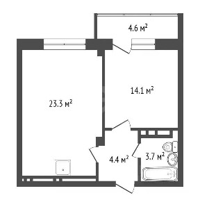 Продается 2-комн. квартира, 46,9 м²