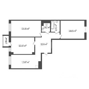 Продается 3-комн. квартира, 71,3 м²