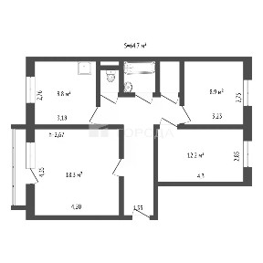 Продается 3-комн. квартира, 64,7 м²