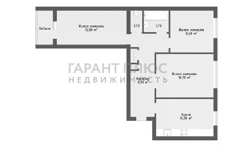 Продается 3-комн. квартира, 62,8 м²