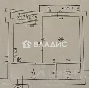 Сдается 1-комн. квартира, 47 м²
