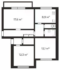 Продается 3-комн. квартира, 69,3 м²