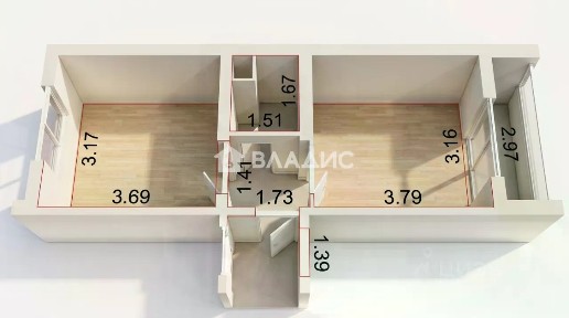 Продается 1-комн. квартира, 31,5 м²