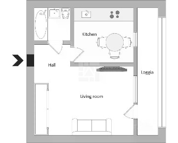 Сдается 1-комн. квартира, 40 м²