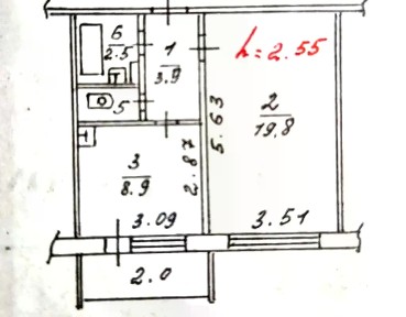 Продается 1-комн. квартира, 36,1 м²
