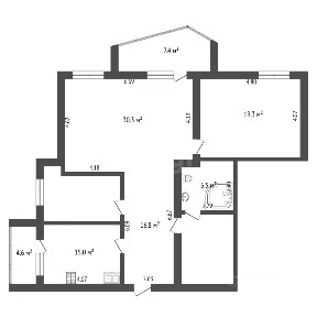 Продается 3-комн. квартира, 104,3 м²