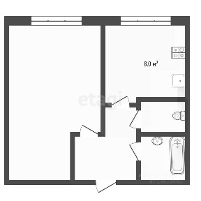 Продается 1-комн. квартира, 30,6 м²