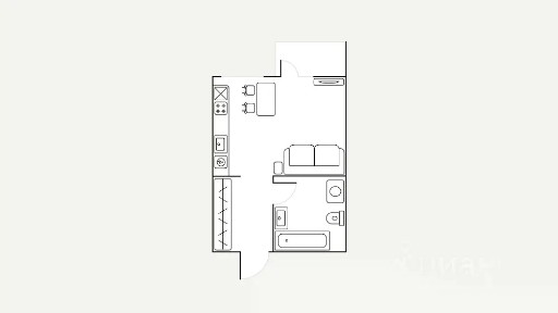 Сдается студия, 29 м²