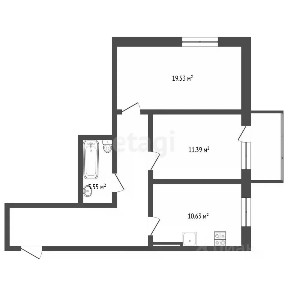 Продается 2-комн. квартира, 62,2 м²