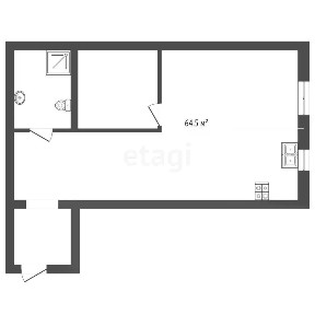 Продается 2-комн. квартира, 65 м²