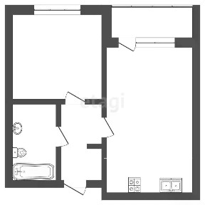 Продается 1-комн. квартира, 43,9 м²