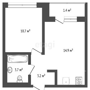 Продается 1-комн. квартира, 32,5 м²