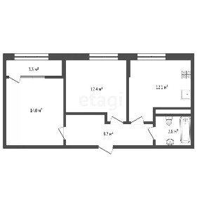 Продается 2-комн. квартира, 51,4 м²