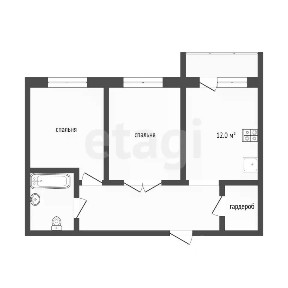 Продается 2-комн. квартира, 58 м²