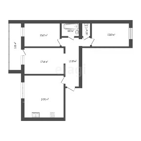 Продается 3-комн. квартира, 93,3 м²